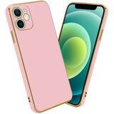 Cadorabo Ohišje, združljiv z Apple v sijajnem roza barvi - Zaščitni pokrov iz fleksibilnega silikona TPU in z zaščito pred kamero, (20593739) | Shoptok.si