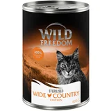 Wild Freedom 12 x 400 g mokra hrana po posebnoj cijeni! - Sterilised: Wide Country Sterilised – čista piletina