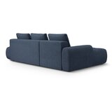Cosmopolitan Design Temno modra raztegljiva/s prostorom za shranjevanje kotna sedežna garnitura (levi kot/z ležalnikom) Linz – | Shoptok.si