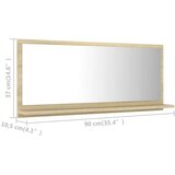  Kopalniško ogledalo sonoma hrast 90x10,5x37 cm iverna plošča, (20919505) | Shoptok.si