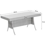 Gardenson Vrtna Miza Teneriffa, 160x90cm | Shoptok.si