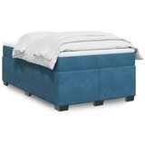  The Living Store Box spring postelja z vzmetnico temno modra 120x200 cm žamet - Box Spring Postelja, (21492350) | Shoptok.si