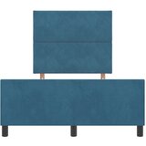 vidaXL Krevetna Okvir Tamnoplava 120x200 cm Baršun | shoptok.hr