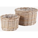 Korpa za cveće sansbre O35/27 kubu natur 2kom/set | Eponuda.com