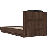  Okvir za krevet s uzglavljem smeđa boja hrasta 90x190 cm drveni | shoptok.hr