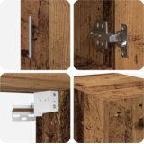 vidaXL Slim Storage Cabinet Stari les 30x42.5x225 cm Narejen les | Shoptok.si