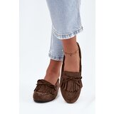 Boto Women's Loafers with Fringes and Bow Dark Green Olivianne Cijene