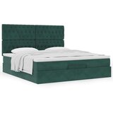  Otomanski posteljni okvir z vzmetnicami zelen 180x200cm žamet, (21653318) | Shoptok.si