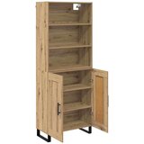 vidaXL Visok predalnik Umetni hrast 69,5 x 34 x 180 cm | Shoptok.si