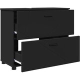  Set namještaja za kupaonicu 3 kom. Crna 76,5 x 35 x 64 cm | shoptok.hr