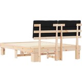  Posteljni okvir z oblazinjenim vzglavjem Črna 135 x 190 cm, (5000101868) | Shoptok.si