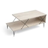 Hanah home Sto za dnevnu sobu Loire Black Travertine