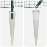 vidaXL Zeleni set za ograde Set od 2 Zeleni Plastika obložena žicom | shoptok.hr
