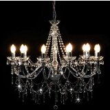 x Luster s perlama srebrni 12 žarulja E14 | shoptok.hr
