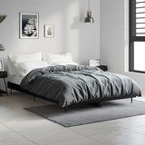 Maison Chic Posteljni okvir - Dvoposteljna postelja - Zakonska postelja črn 120x190 cm inženirski les-J13691, (21763166) | Shoptok.si