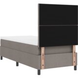  Postelja z vzmetnico in LED Taupe 100x200 cm Tkanina, (22084043) | Shoptok.si