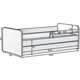 ELTAP Bela otroška postelja z letvenim dnom 80x200 cm Duuli – | Shoptok.si