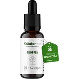 Vitamin D3+K2 veganske kapljice Cene