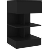 Noćni ormarić crni 40 x 35 x 65 cm od konstruiranog drva | shoptok.hr