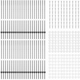  Stup za ogradu 44 pcs Siva 160 cm Čelik | shoptok.hr