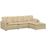  Modularna sofa s tabureom i jastucima, sivo-zelena | shoptok.hr