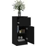  Komoda 2 kosa črna 30x30x70 cm inženirski les - Komoda, (21503264) | Shoptok.si