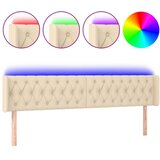  LED uzglavlje krem 183x16x78/88 cm od tkanine | shoptok.hr