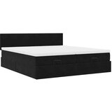 vidaXL otomanski okvir kreveta s madracima crni 200x200cm baršunasti | shoptok.hr