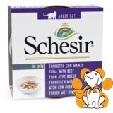 Schesir cat tunjevina i govedina u želeu 85g Cene