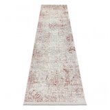 RugsX DISTIN 0828A roza / prah / bela moderna preproga, tekač - Abstrakcija, vintage, resice 80x250 cm, (5000167331) | Shoptok.si