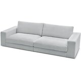 Bobochic Paris Svetlo siva sedežna garnitura iz rebrastega žameta 274 cm Leonard – | Shoptok.si