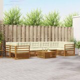  Set vanjskih sofa 8 kom. Prirodna i krem | shoptok.hr