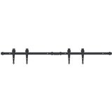 vidaXL Komplet za drsna vrata omare 122 cm ogljikovo jeklo | Shoptok.si