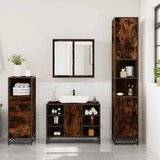  3-dijelni set kupaonskog namještaja boja hrasta drveni | shoptok.hr