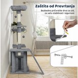 SUPERHOME Maca Lounge grebalica i penjalica za mačke 136cm Siva | Eponuda.com