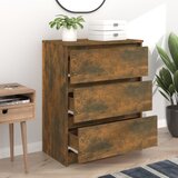 Komoda boja dimljenog hrasta 60 x 35 x 76 cm konstruirano drvo | shoptok.hr