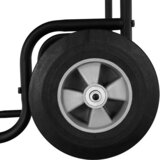 Kondela Voziček za drva, s kolesi, kovano železo, črn, RATER | Shoptok.si