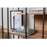 Hanah home polica za knjige cooper walnut