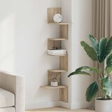  Zidne kutne police boja hrasta sonome 32x32x127,5 cm od iverice | shoptok.hr