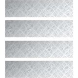  Aluminijaste Karo Ploščice 4 kosi Protizdrsne 80x20 cm, (22015011) | Shoptok.si
