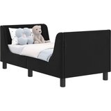  Okvir kreveta za malu djecu s naslonom Crna 70 x 140 cm Baršun | shoptok.hr