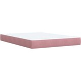  Krevet s oprugama i madracem ružičasti 140x190 cm baršunasti | shoptok.hr