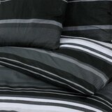  Set posteljine za poplun crno-bijeli 220 x 240 cm pamučni | shoptok.hr