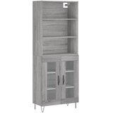  Visoka komoda siva sonome 69,5x34x180 cm od konstruiranog drva | shoptok.hr
