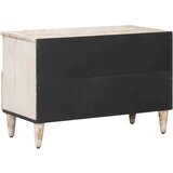 TV ormar s pohranom Bijelo 70 x 33 5 x 46 cm Čvrsto drvo manga - Bijelo | shoptok.hr