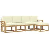 Set vanjskih sofa s jastukom 5 pcs Čvrsto drvo akacije | shoptok.hr