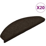  Prostirke za stepenice, samoljepljive, 20 kom. 65x21x4 cm, tamnosmeđe, poluokrugle, velike | shoptok.hr