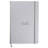  Notes A5, Rhodia Webnotebook, tvrde korice, diktando crte, silver Slike