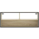 ormarić boja hrasta 100x31x39,5 cm konstruirano drvo i metal | shoptok.hr