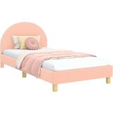  Otroški posteljni okvir z vznožjem z vzglavjem Roza 90 x 190 cm, (5000104611) | Shoptok.si